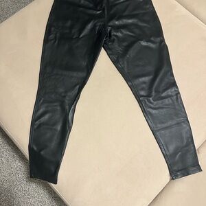 Nordstrom Black Faux Leather Leggings
